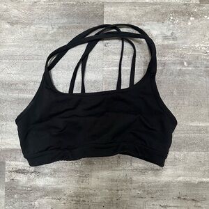 Athleta Black Strappy Sports Bra